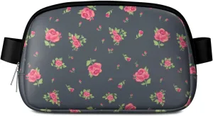 Fanny Pack for Women,Mini Waterproof Floral theme Belt Bag,Fashionable Crossbody,Cute Everywhere Belt Bags Fanny Pack for Hiking,Travel.