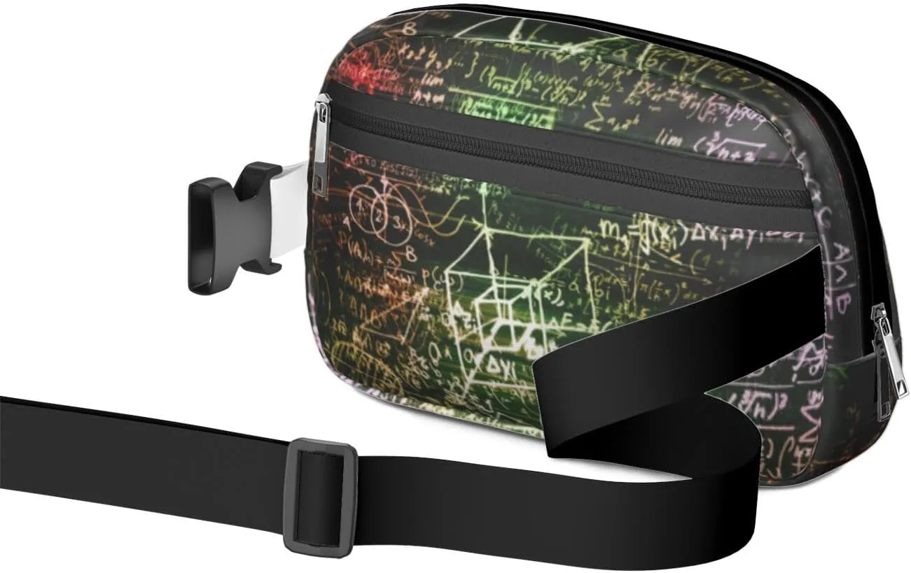 Fanny Pack for Women,Mini Waterproof Science theme Belt Bag,Fashionable Crossbody,Cute Everywhere Belt Bags Fanny Pack for Hiking,Travel.