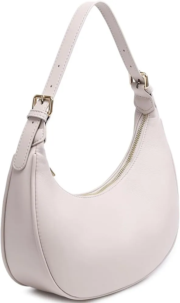 Fashion Small Crescent Underarm Shoulder Bag for Women Trendy Purse Hobo Handbags Clutch Crossbody Bag