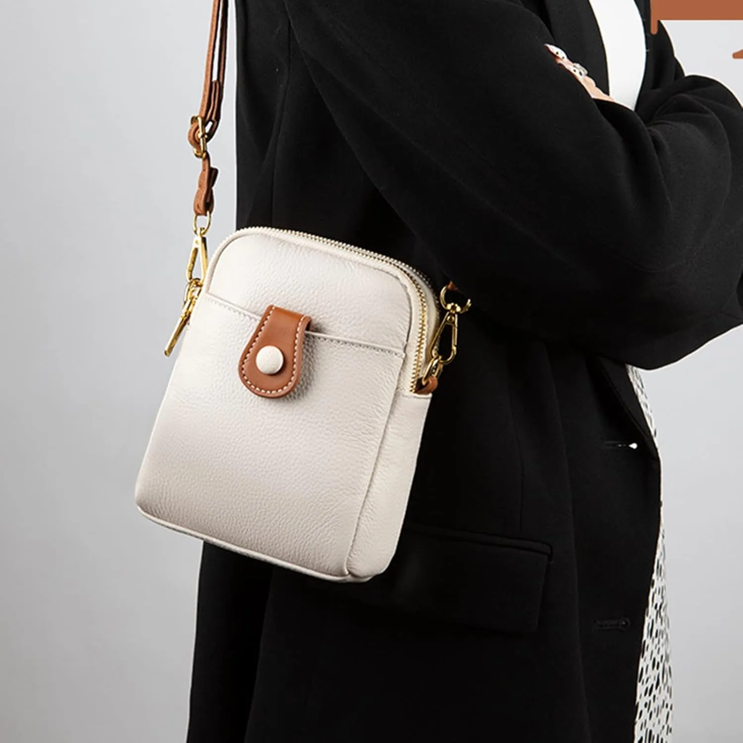 Fashion Unisex Large Capacity Bag Fashion Portable Shoulder Bags Messenger Bags Shoulder Bag for Women (White, One Size)