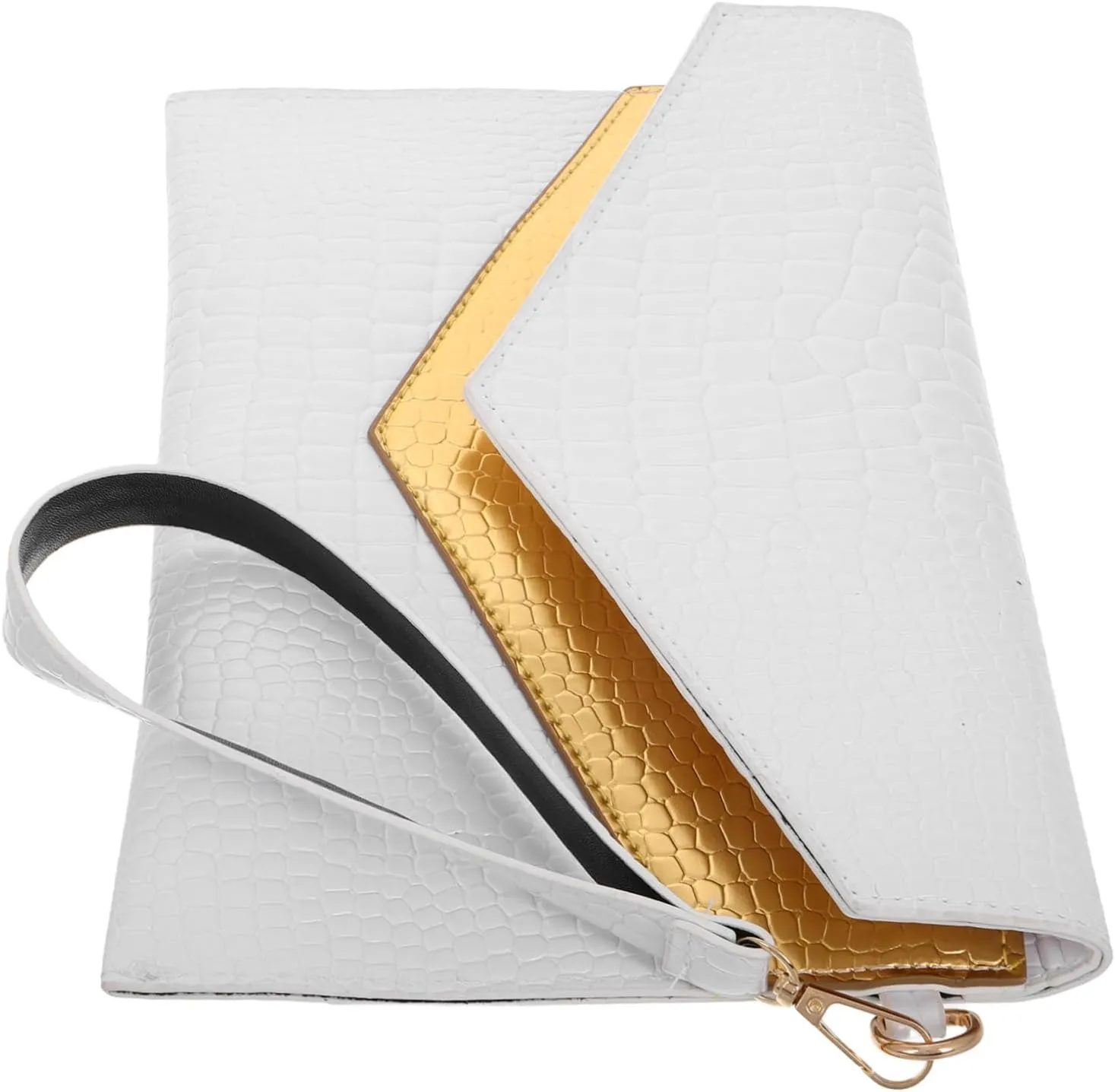 Fashionable Envelope Bag for Women Casual Vintage Print Shoulder Bag Wrist Strap