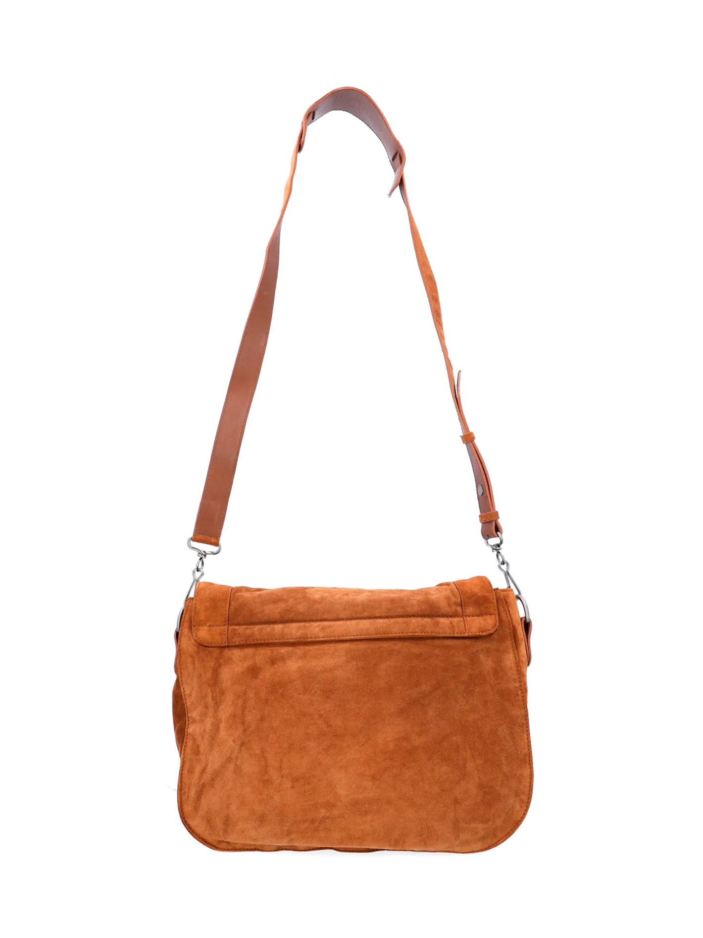 foldover suede crossbody bag