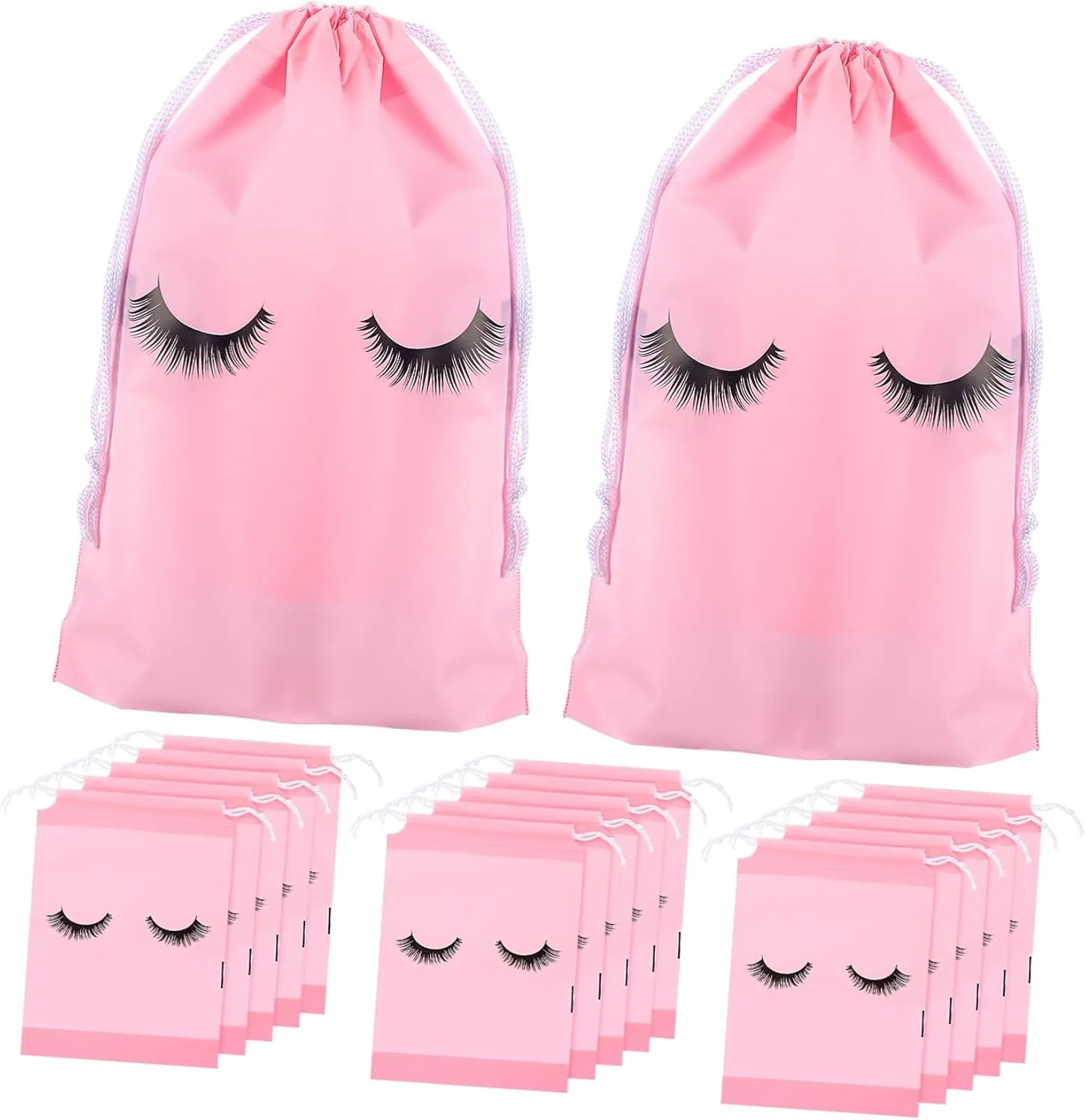 FRCOLOR Makeup Bag with Drawstring Travel Toiletry Bag 50pcs Cosmetics Storage Eva Material Unique Design