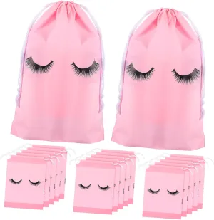 FRCOLOR Makeup Bag with Drawstring Travel Toiletry Bag 50pcs Cosmetics Storage Eva Material Unique Design