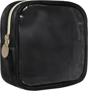 FRCOLOR Travel Toiletry Bag Small Zipper Pouch Compact Makeup Organizer Mini Travel Pouch Portable Cosmetics Bag for Women