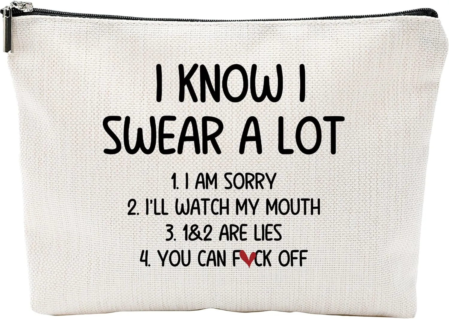 Funny Make Up Bags For Women, Toiletry Bags For Traveling Women, Small Makeup Pouch, Make Up Travel Bag Organizer, Humor Novelty Cosmetic Travel Bag (A22)