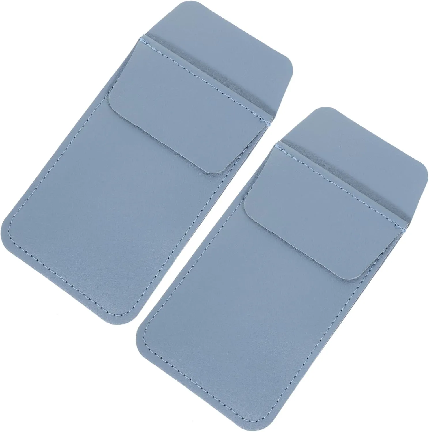 Gadpiparty 2pcs PU Pencil Storage Bags Loss Pocket Protectors for Nurses Compact Portable Organizer for Office Hospital Use Stylish Practical Pen Holders Haze