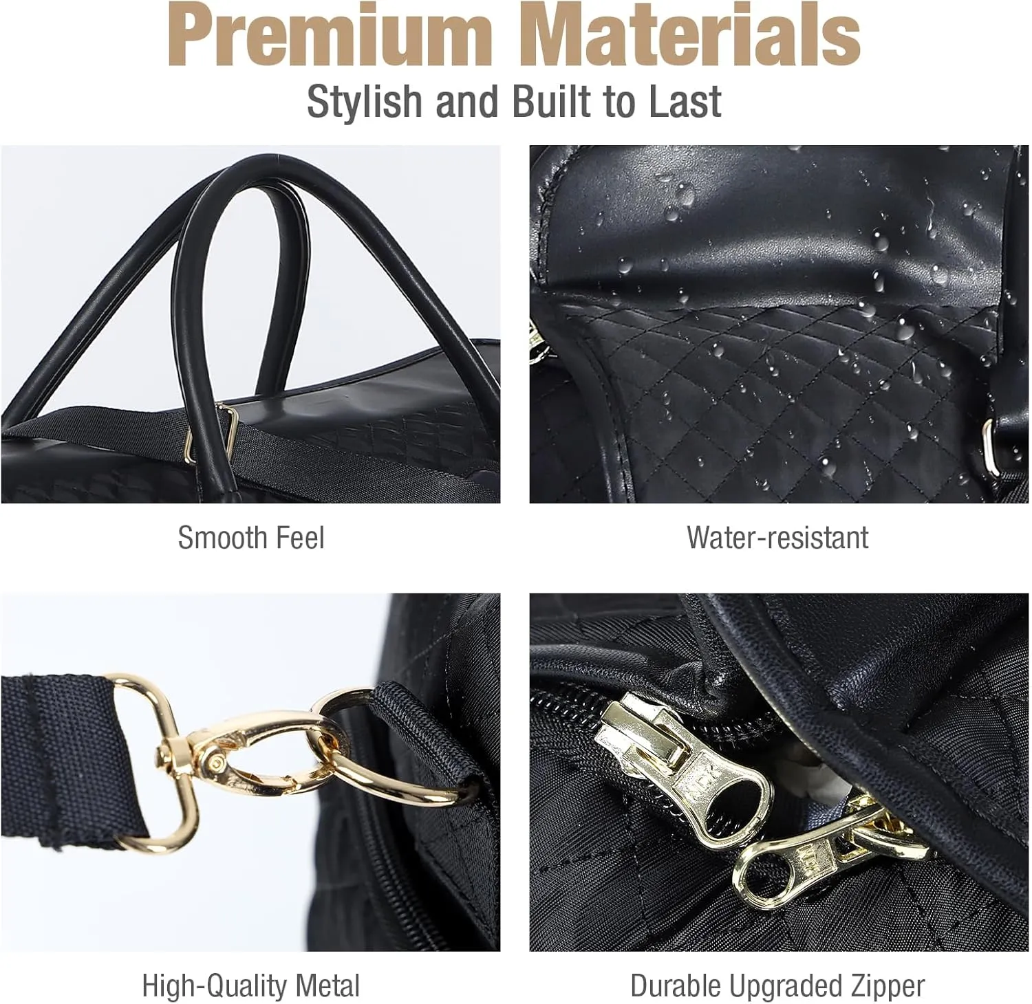 Garment Bag for Travel, 3 in 1 Convertible Jenni Bag Roomy Design Duffle Suit Bags with Water-Resistant Shoe Pouch, Overnight Halfday Weekender Bags for Women Hanging Clothes