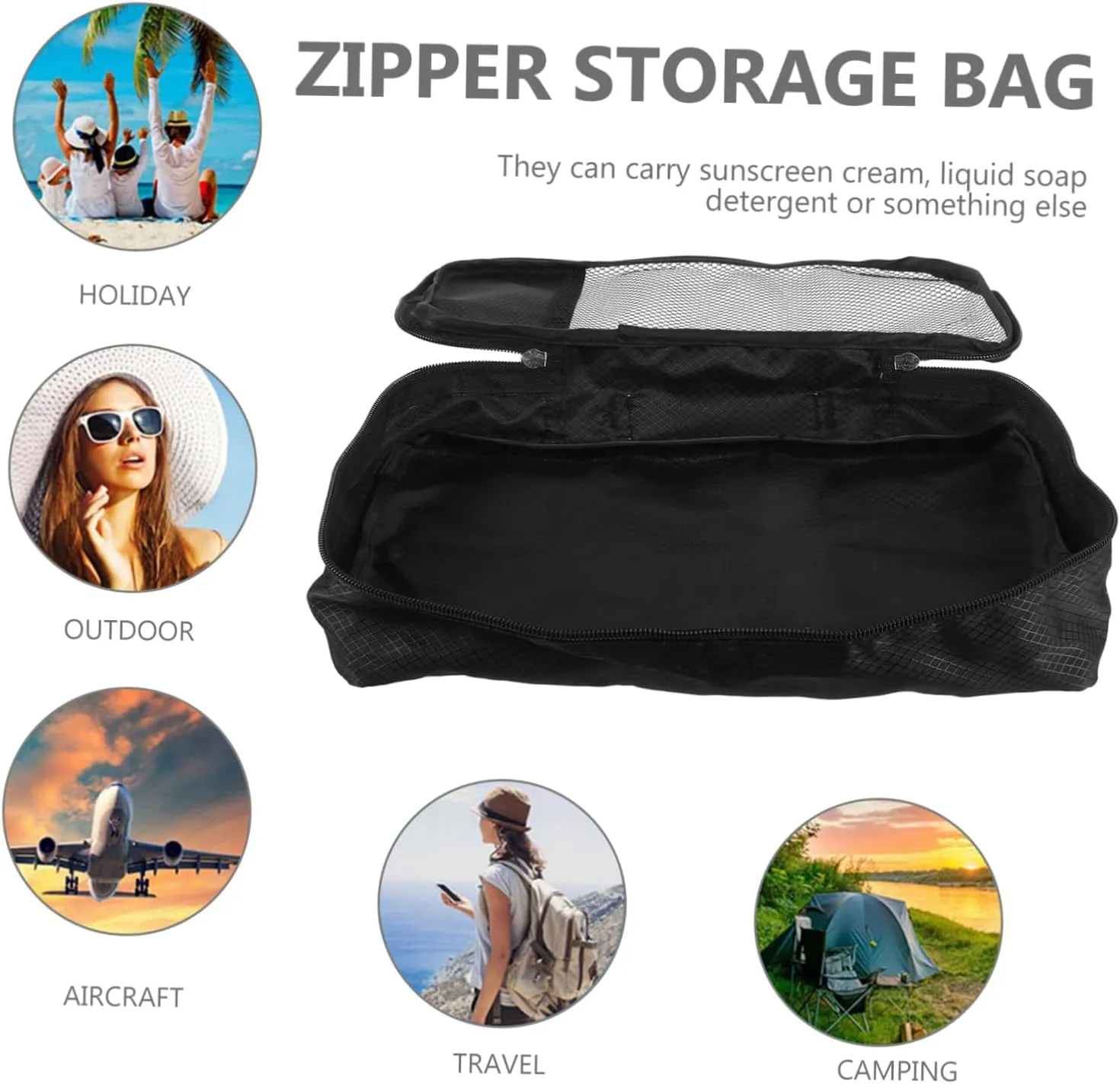 Gatuida Foldable Duffle Bag for Travel Packing Cubes Suitcase Organizer Bags Set Luggage Packing Cubes