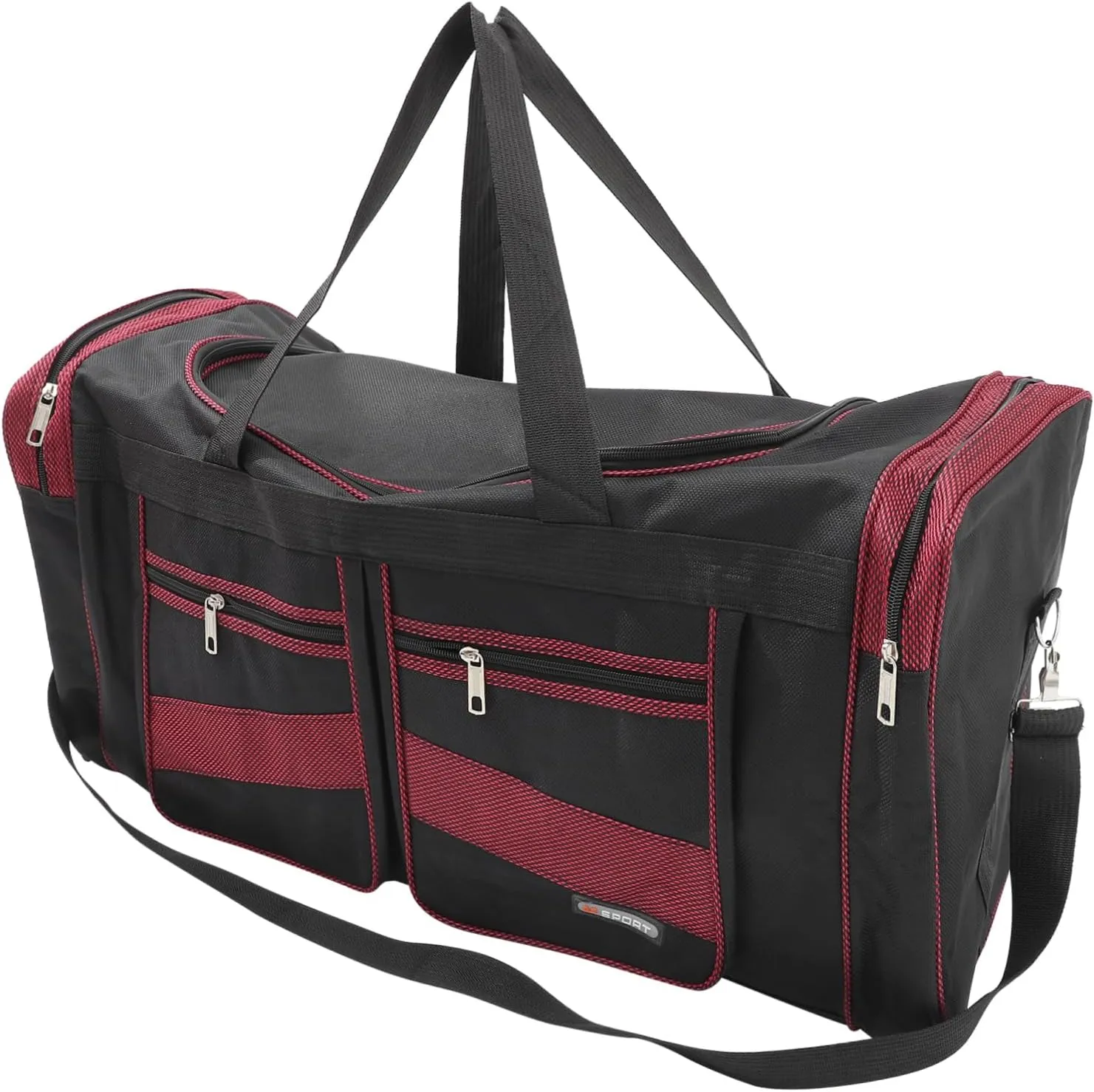 Gatuida Large Capacity Travel for Business Trips and Shopping Red Versatile Carrying Handbag for Luggage and Everyday Use