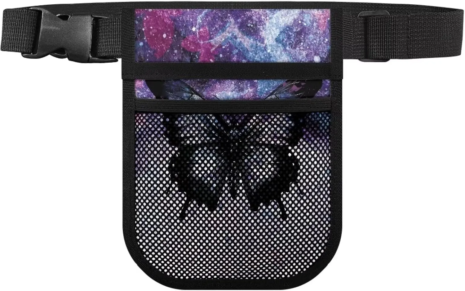 Gomyblomy Aesthetic Butterfly Nurse Fanny Pack, Sturdy Nurse Pouch Waist Bag with Gear Pockets, Practical Large Capacity Nursing Tool Belt Storage with Adjustable Waist Strap