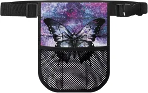 Gomyblomy Aesthetic Butterfly Nurse Fanny Pack, Sturdy Nurse Pouch Waist Bag with Gear Pockets, Practical Large Capacity Nursing Tool Belt Storage with Adjustable Waist Strap