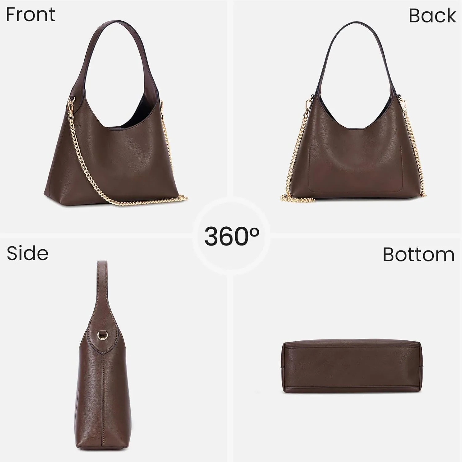 Hobo Bags for Women Leather Shoulder Bag Tote Handbag Cherry Purse Small Hobo Crossbody Bag Vintage Shoulder Handbag