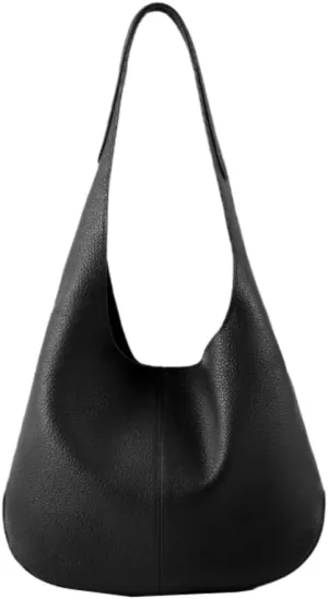 Hobo Bags for Women Soft Genuine Leather Tote Bags for Women Slouchy Shoulder Bag Handbags Bucket Bags Work Tote Travel Bag