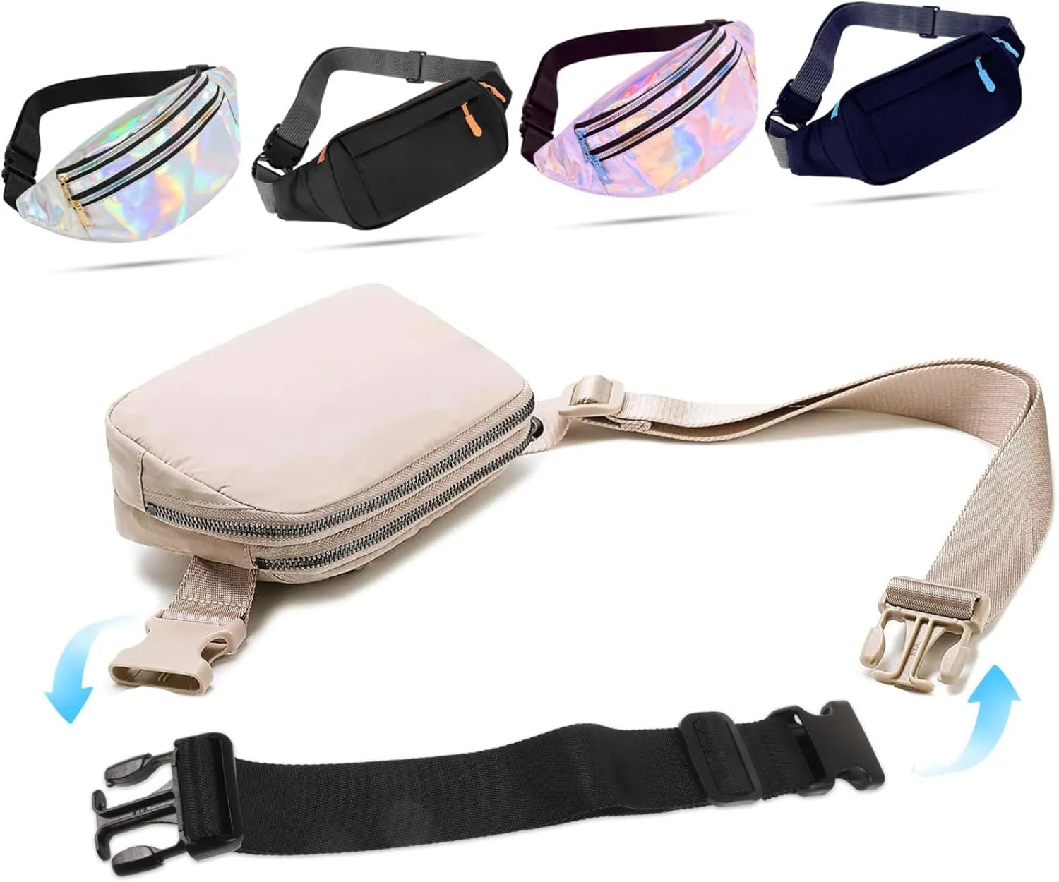 Homoyoyo Versatile Accessory Straps for Bags Purse Strap Extender Belt Extender for Fanny Pack Unisex for Men and Women