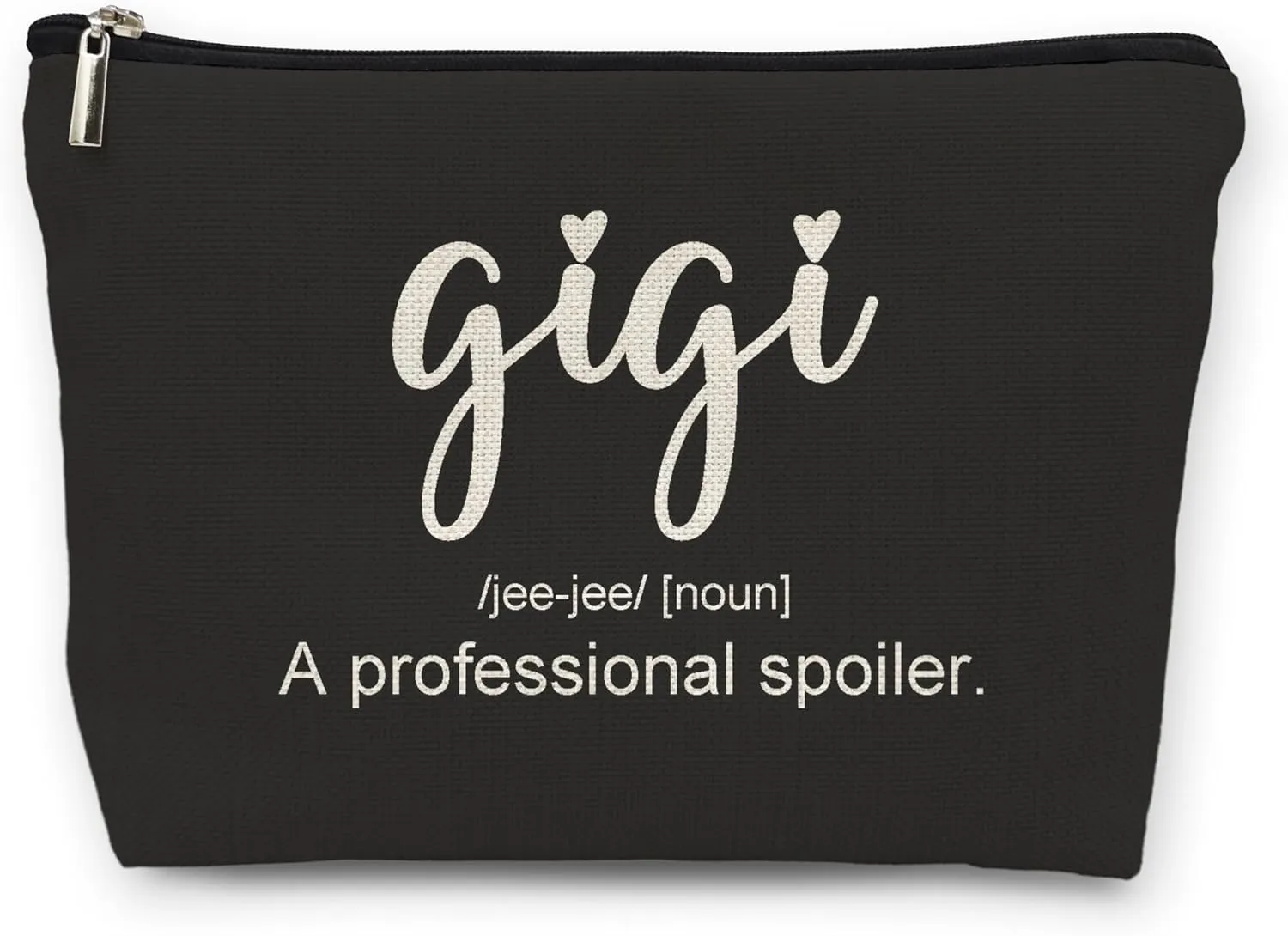 huester Gigi Gifts Makeup Bag, Gigi Gifts for Grandma Make Up Bag, Mothers Day Gifts for Gigi, Grandma Gifts, Gigi A Professional Spoiler Cosmetic Bag Travel Makeup Pouch Gifts for Gigi Grandma Purse