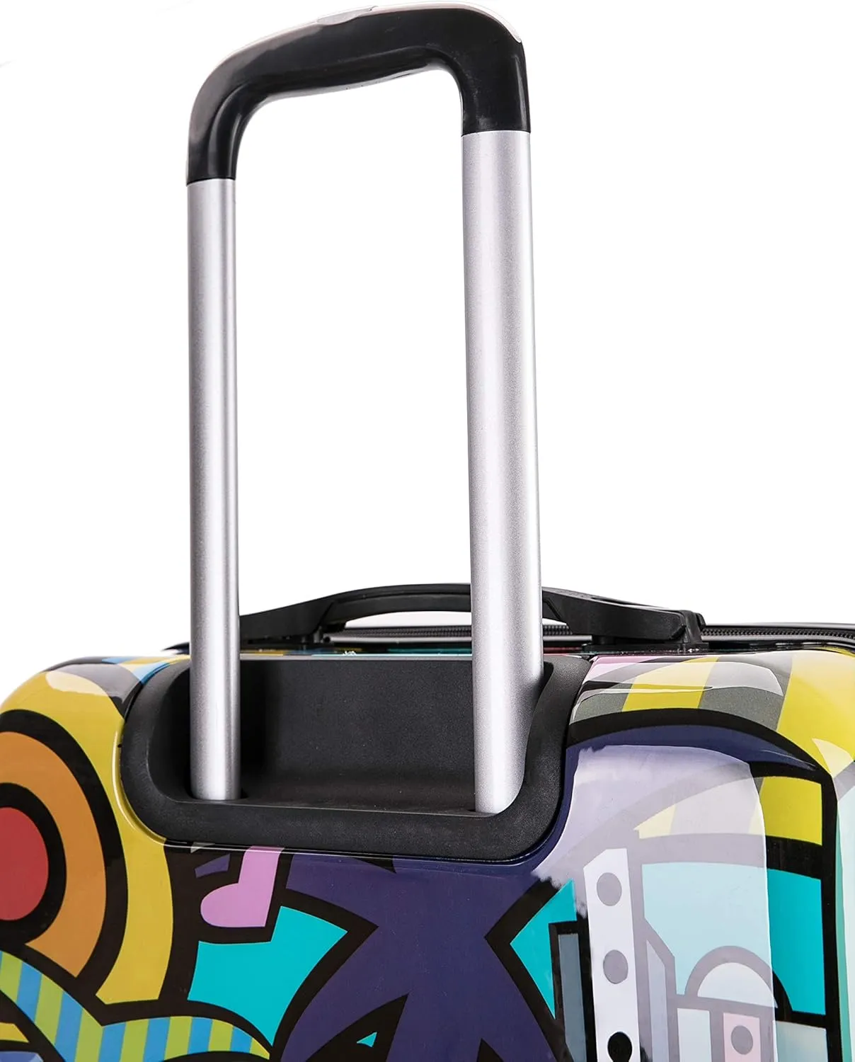 InUSA Cities Print Luggage with Spinner Wheels | Durable Lightweight Hardside Suitcase | Travel Bag with Handle and Trolley | (20in, 24in, 28in) 3 Piece Set