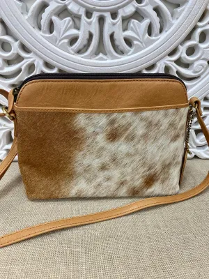Ireland Open Pocket Cowhide Sling Bag  Tan