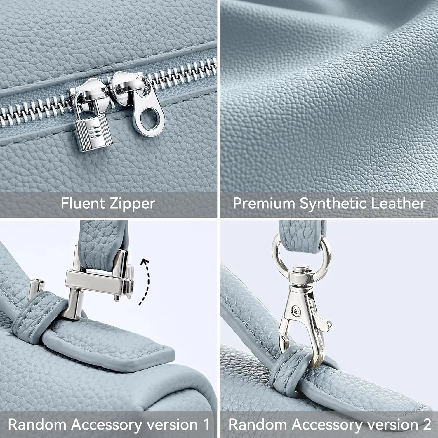 KALIDI Crossbody Bag for Women Small Top-Handle Pouch Designer Shoulder Handbag Quiet Luxury Leather Trendy Purse