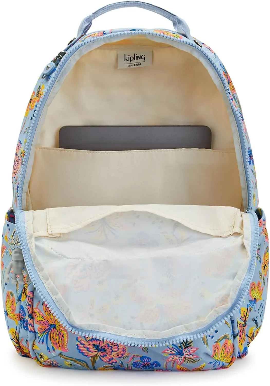 Kipling Women's Seoul 15" Laptop Backpack, Durable, Roomy with Padded Shoulder Straps, Built-In Protective Sleeve