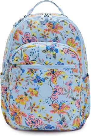 Kipling Women's Seoul 15" Laptop Backpack, Durable, Roomy with Padded Shoulder Straps, Built-In Protective Sleeve