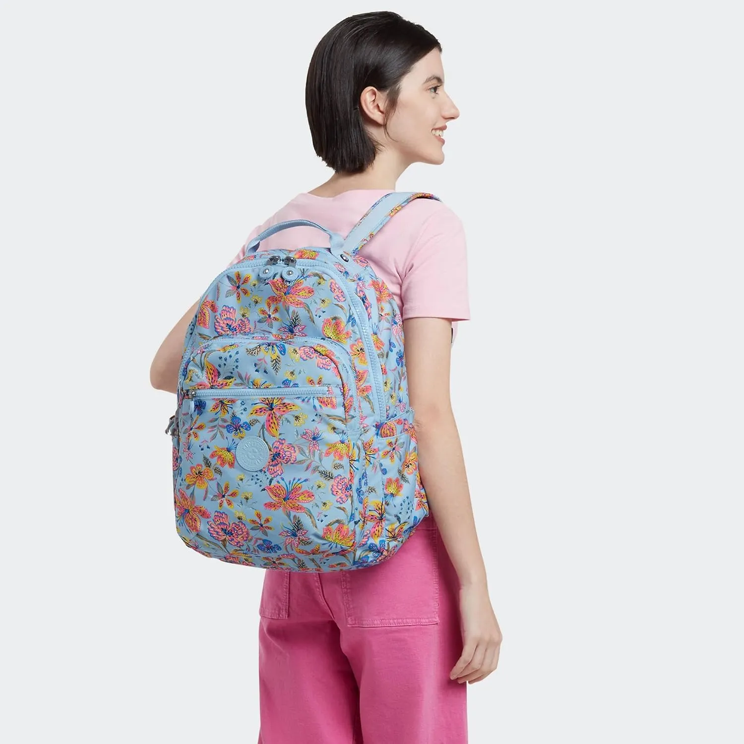 Kipling Women's Seoul 15" Laptop Backpack, Durable, Roomy with Padded Shoulder Straps, Built-In Protective Sleeve