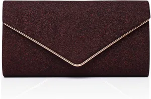 Labair Shining Envelope Clutch Purses for Women Evening Purses and Clutches For Wedding Party.