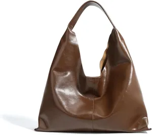 Leather Handbags, 2Pcs Trendy Tote Bags Oversized Hobo Bags Women's Work Tote Bags Vegan Leather Handbags for Travel