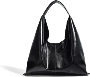 Leather Handbags, 2Pcs Trendy Tote Bags Oversized Hobo Bags Women's Work Tote Bags Vegan Leather Handbags for Travel