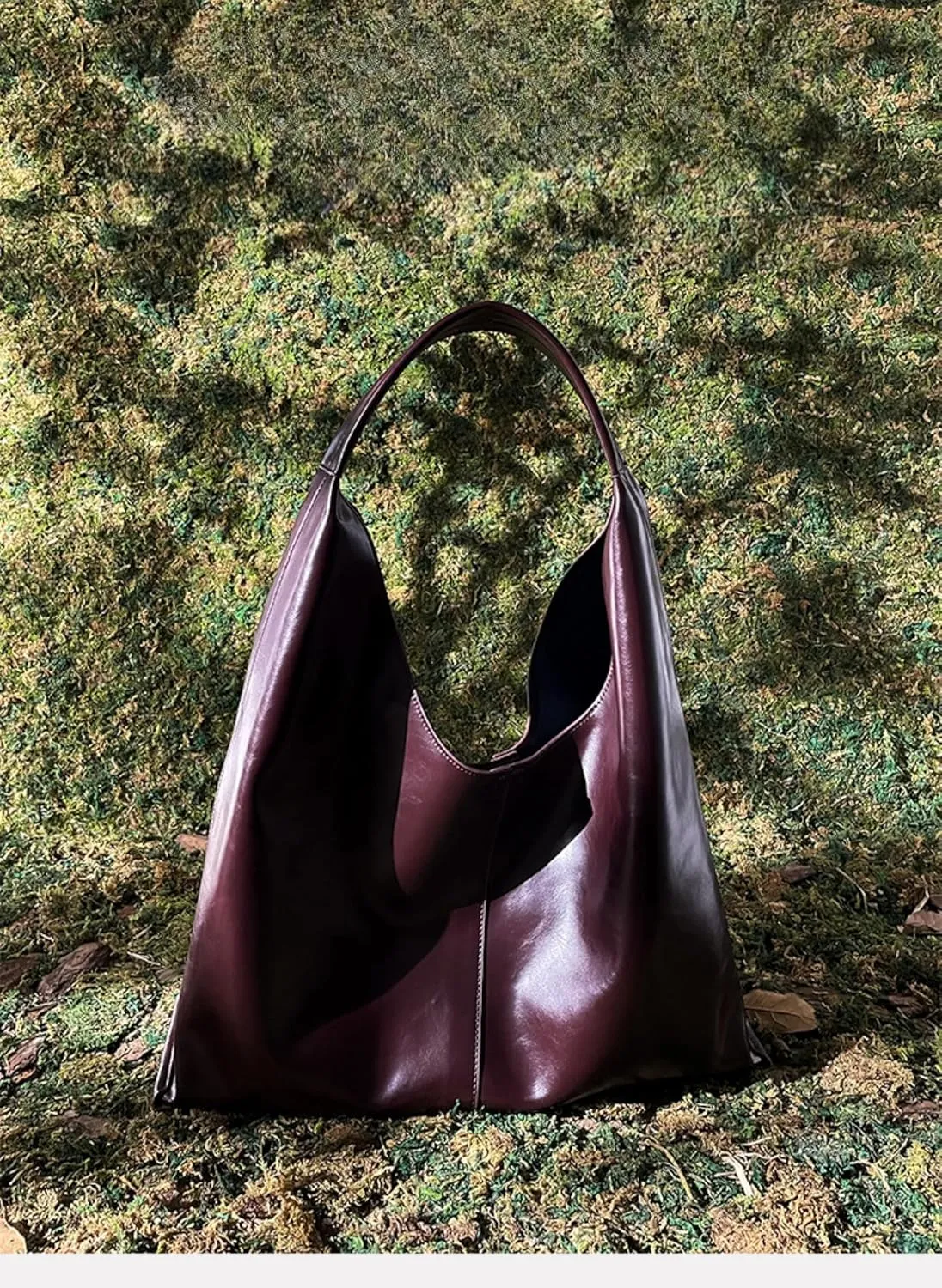 Leather Handbags, 2Pcs Trendy Tote Bags Oversized Hobo Bags Women's Work Tote Bags Vegan Leather Handbags for Travel