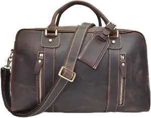 Leathers Mens Shoulder Bag, Large Capacity, Versatile Work Bag, Waterproof Messenger Crossbody Bag, Multi-pocket Laptop Briefcase, for Travel Office Business College