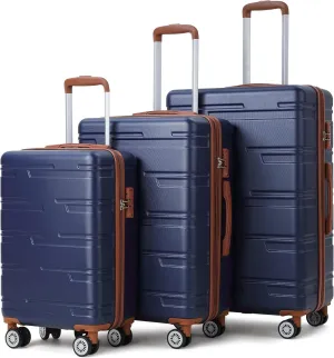 Luggage Expandable Suitcase 3 Piece Set - Enhanced Security TSA Lock, 360 Double Spinner Wheels, Convenient Internal Structure, Versatile Expandable Design, Includes 20"/24"/28" Sizes