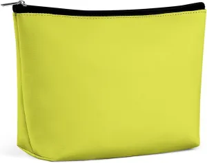 Makeup Bag for Women, Adorable Roomy Zipper Pouch Portable Organizer Cosmetic Bag Travel Storage Accessories (Banana Yellow)