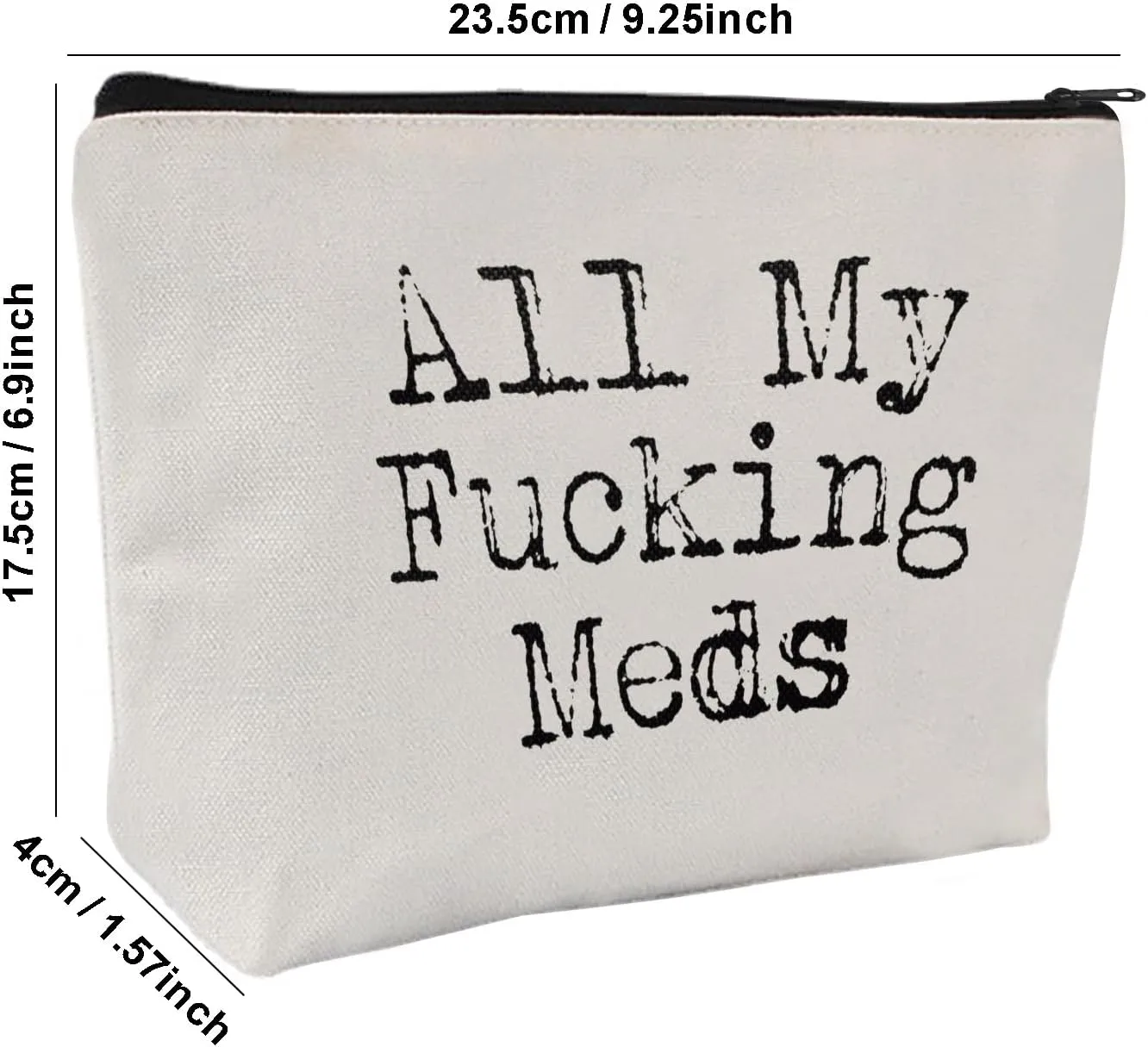Medication Bag Travel Pill Organiser | Compact Cosmetic First Aid Kit, Perfect Health Gift, Small Cotton Pouch For Meds (Style A)
