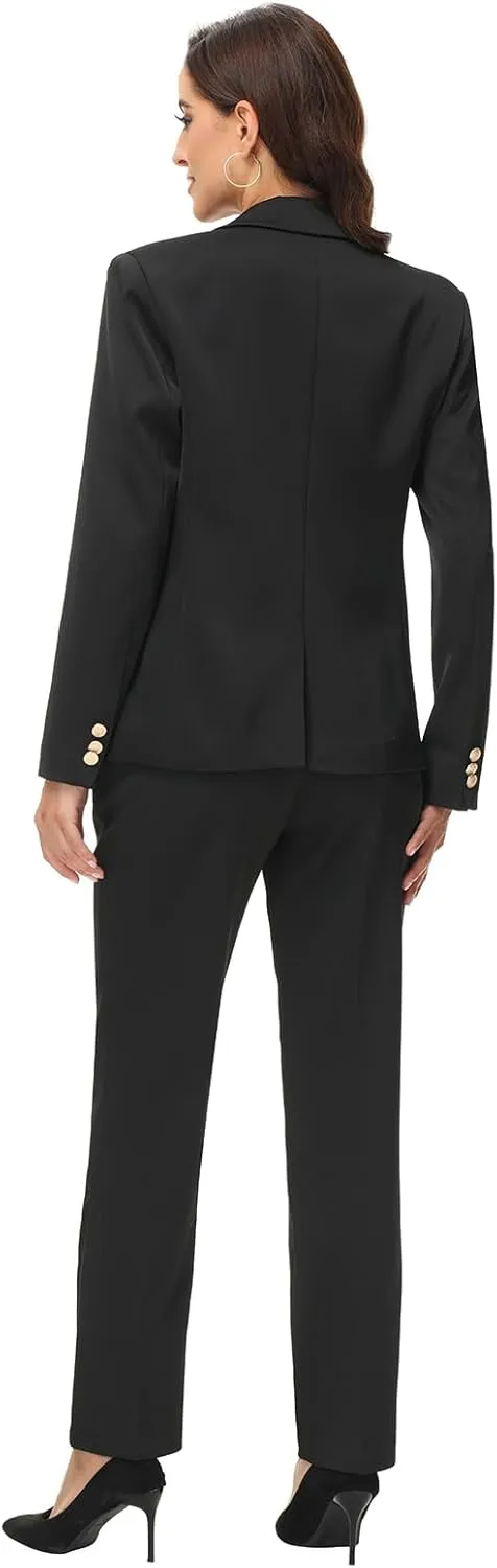 MODFUL Women Business Clothes Pant Suits Professional Office 2 Piece Suits