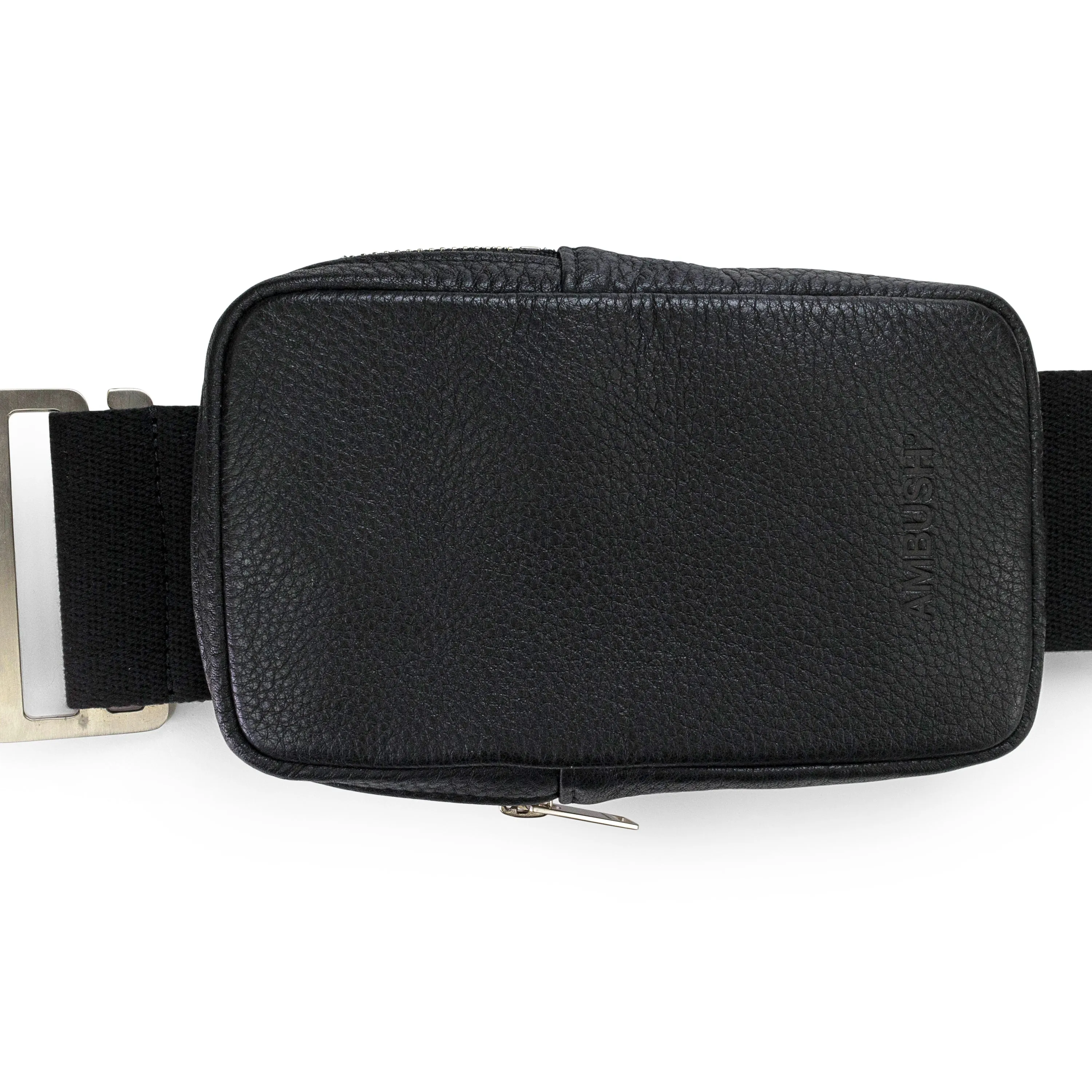 MULTI LEATHER SASH BLACK/WHITE BELT BAGS