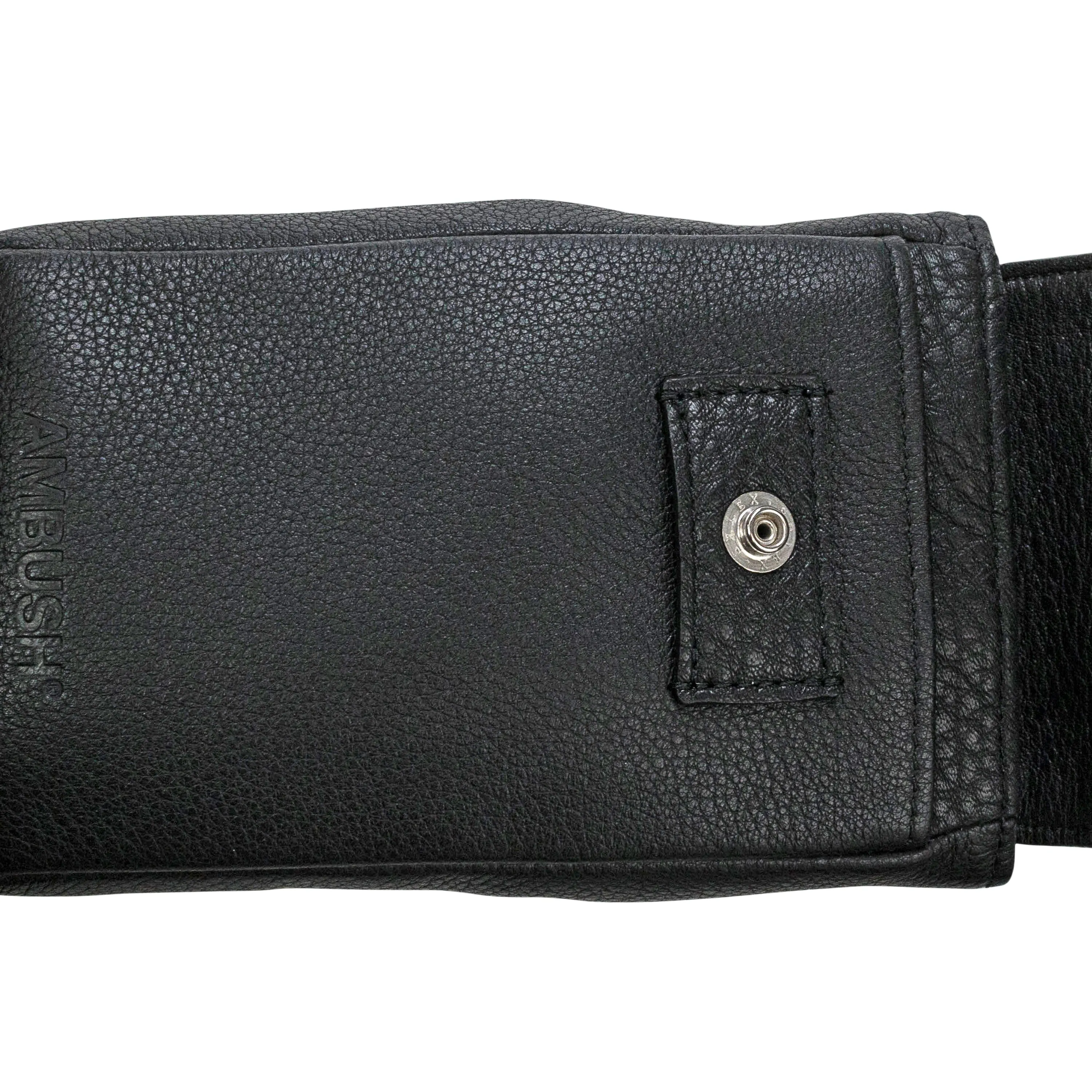 MULTI LEATHER SASH BLACK/WHITE BELT BAGS