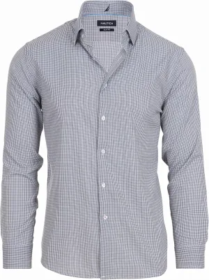 Nautica Slim Fit Mens Dress Shirts Long Sleeve Button Down Wrinkle Free Formal 4-Way Stretch