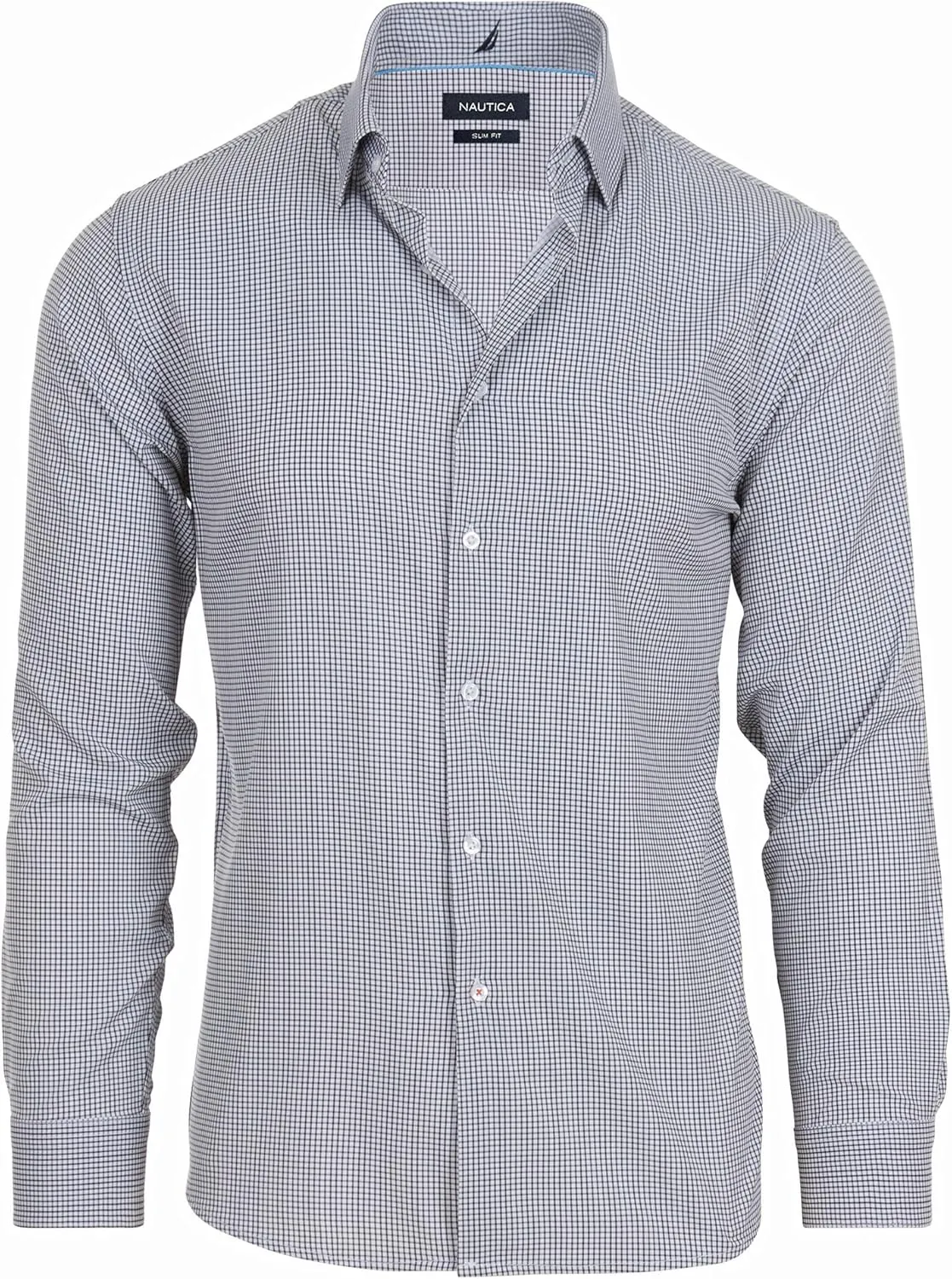 Nautica Slim Fit Mens Dress Shirts Long Sleeve Button Down Wrinkle Free Formal 4-Way Stretch