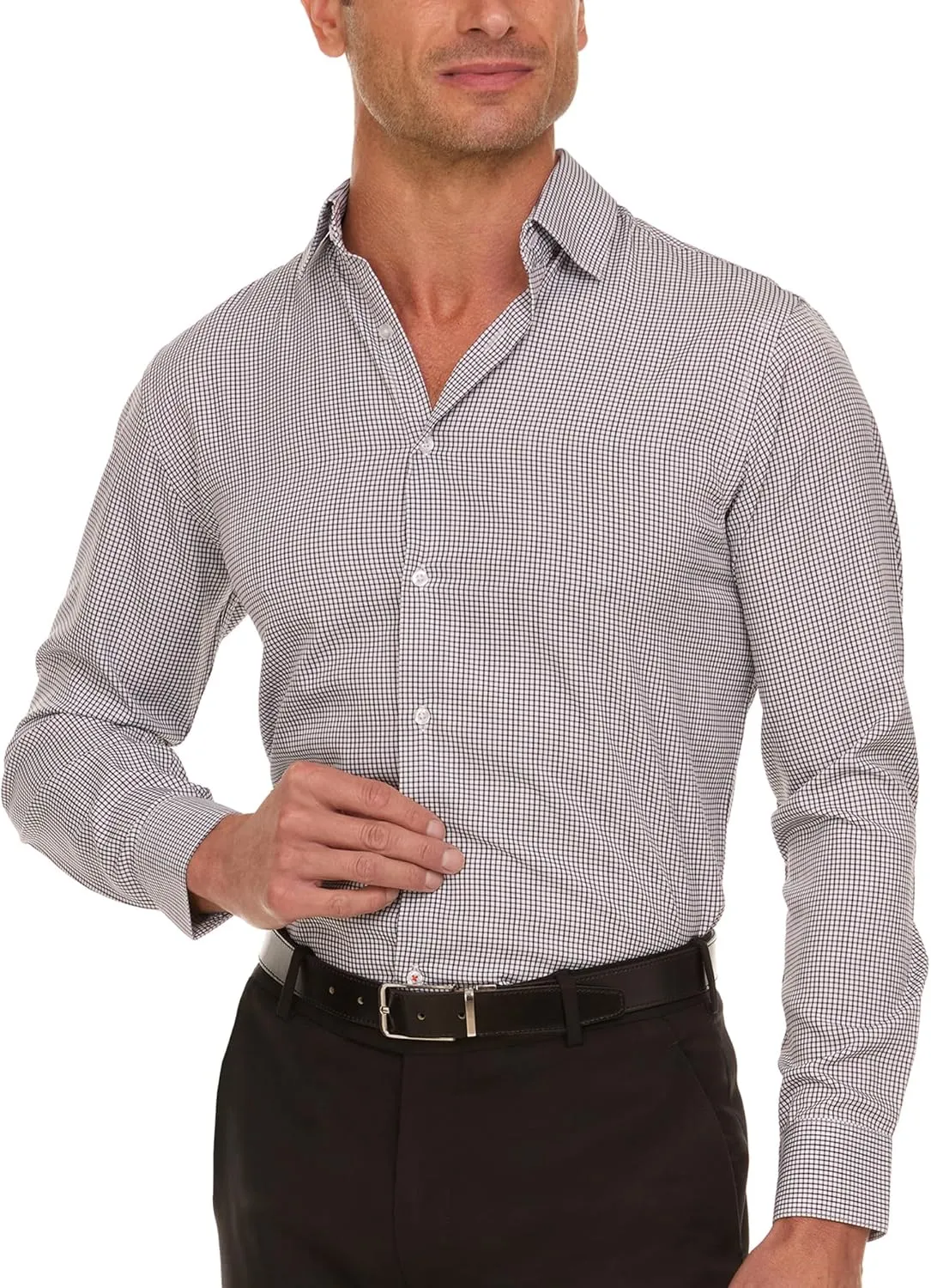 Nautica Slim Fit Mens Dress Shirts Long Sleeve Button Down Wrinkle Free Formal 4-Way Stretch