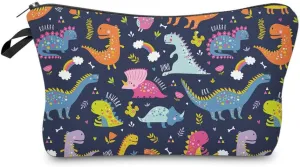 Nobranded Cosmetic Bag for Women, ASCHAR Adorable Roomy Makeup Bags Travel Waterproof Toiletry Bag Travel Accessories Organizer Cute Gifts,Tools,Gadgets (Dino 52198)