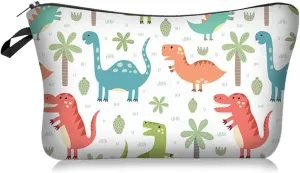 Nobranded Cosmetic Bag for Women, ASCHAR Adorable Roomy Makeup Bags Travel Waterproof Toiletry Bag Travel Accessories Organizer Cute Gifts,Tools,Gadgets (Dino 944)