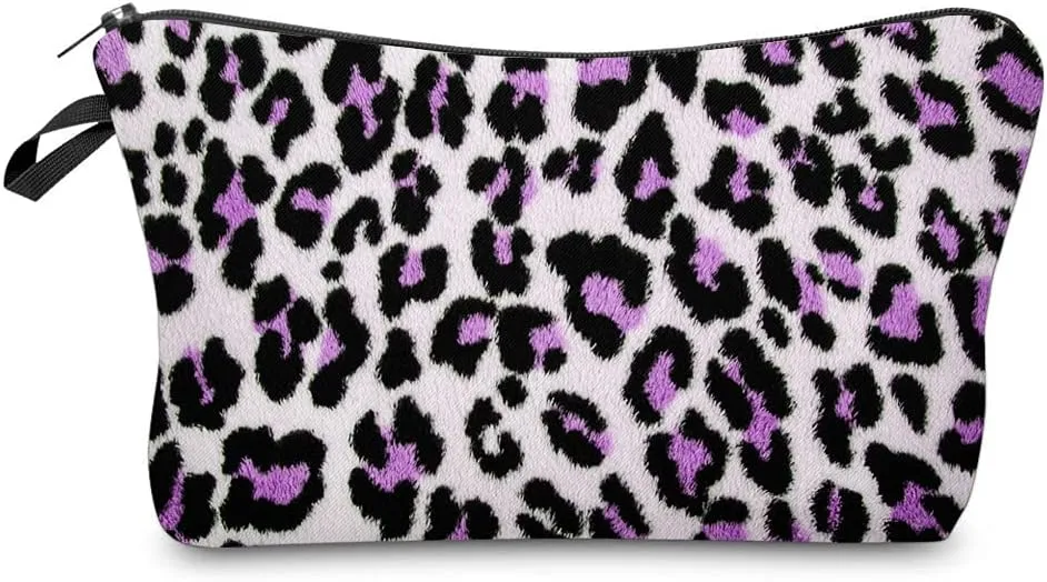 Nobranded Cosmetic Bag for Women, ASCHAR Adorable Roomy Makeup Bags Travel Waterproof Toiletry Bag Travel Accessories Organizer Cute Gifts,Tools,Gadgets (Leopard)
