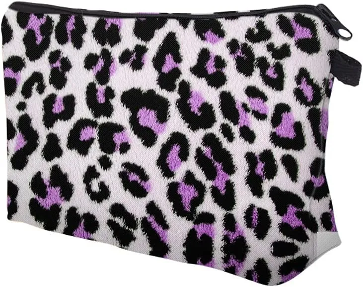 Nobranded Cosmetic Bag for Women, ASCHAR Adorable Roomy Makeup Bags Travel Waterproof Toiletry Bag Travel Accessories Organizer Cute Gifts,Tools,Gadgets (Leopard)