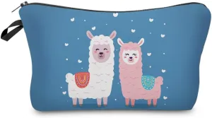 Nobranded Cosmetic Bag for Women, ASCHAR Adorable Roomy Makeup Bags Travel Waterproof Toiletry Bag Travel Accessories Organizer Cute Gifts,Tools,Gadgets (Llama 51375)