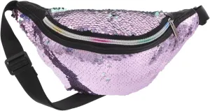 NOLITOY Mini Pouch Mermaid Sequin Fanny Pack Compact Waist Bag Travel Crossbody Shoulder Sling Bag