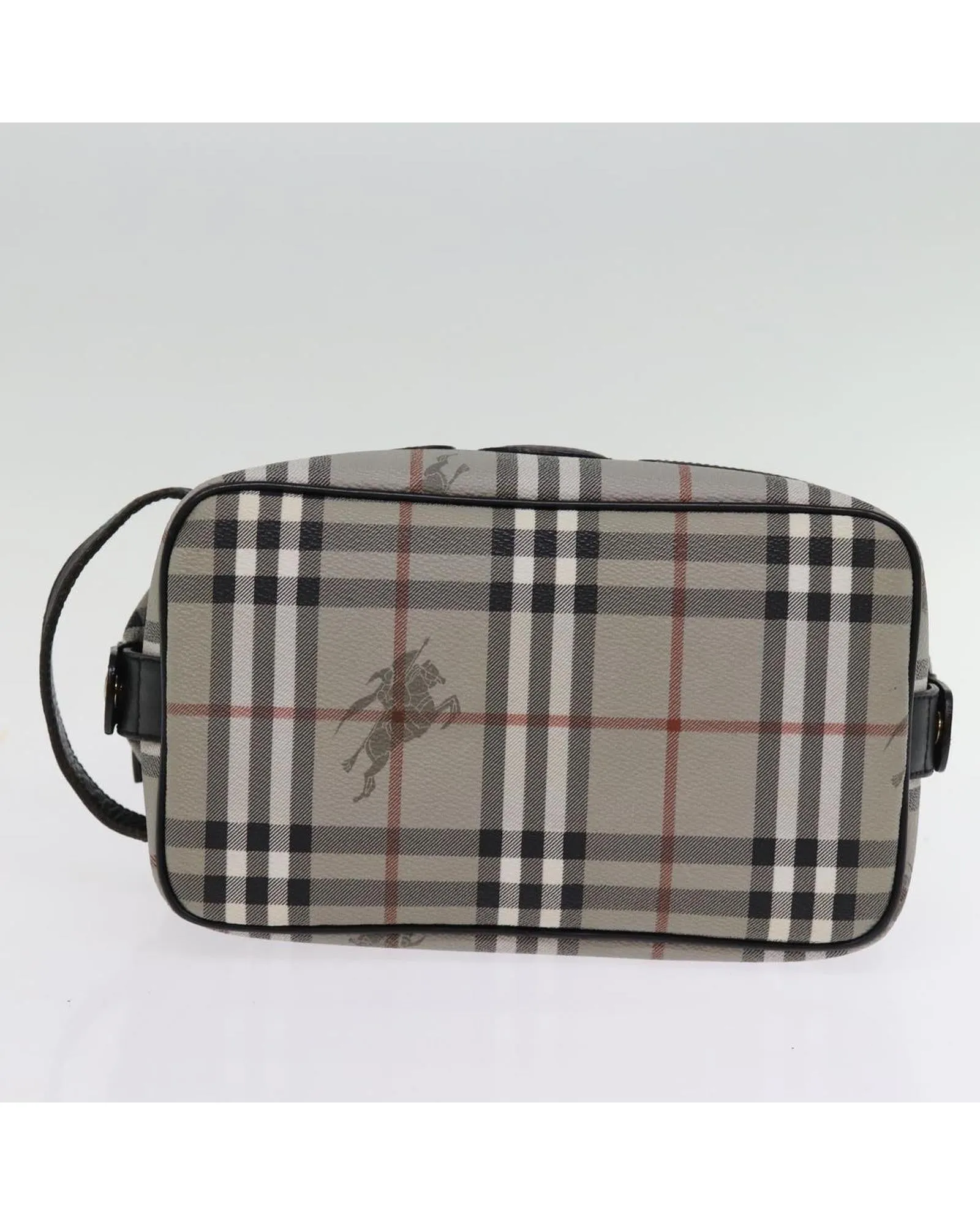 Nova Check PVC Leather Clutch Bag with Dust Bag