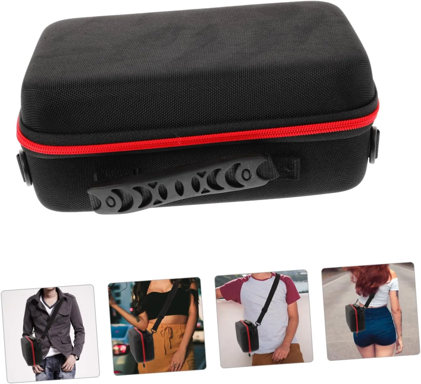 NUOBESTY Compact Small Camera Bag with Sponge for Travel Storage Pouch for Digital Devices and Accessories for Outdoor Activities and Organizing Gear