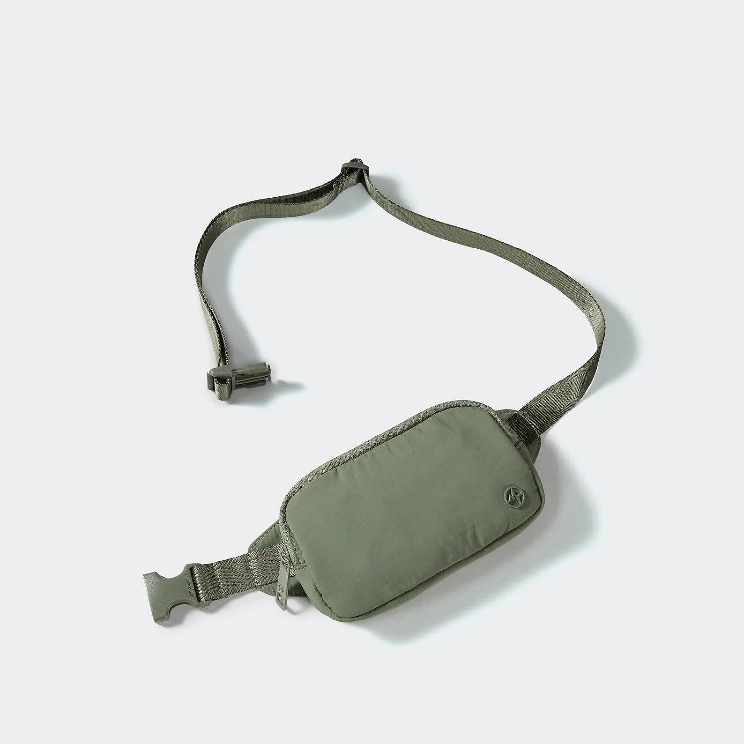 Pander Mini Belt Bag  Ultra Compact, Fits 6.7 Phone, Lipstick, Earbuds, Essentials, Small Crossbody Waist Purse, Grey Sage