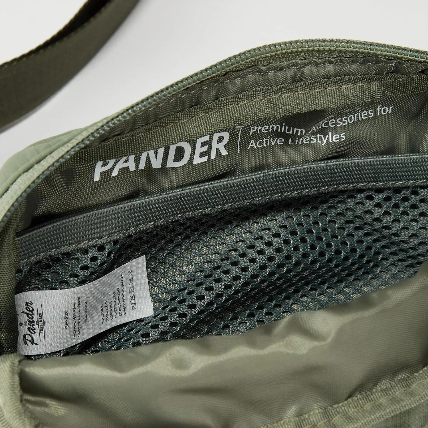 Pander Mini Belt Bag  Ultra Compact, Fits 6.7 Phone, Lipstick, Earbuds, Essentials, Small Crossbody Waist Purse, Grey Sage